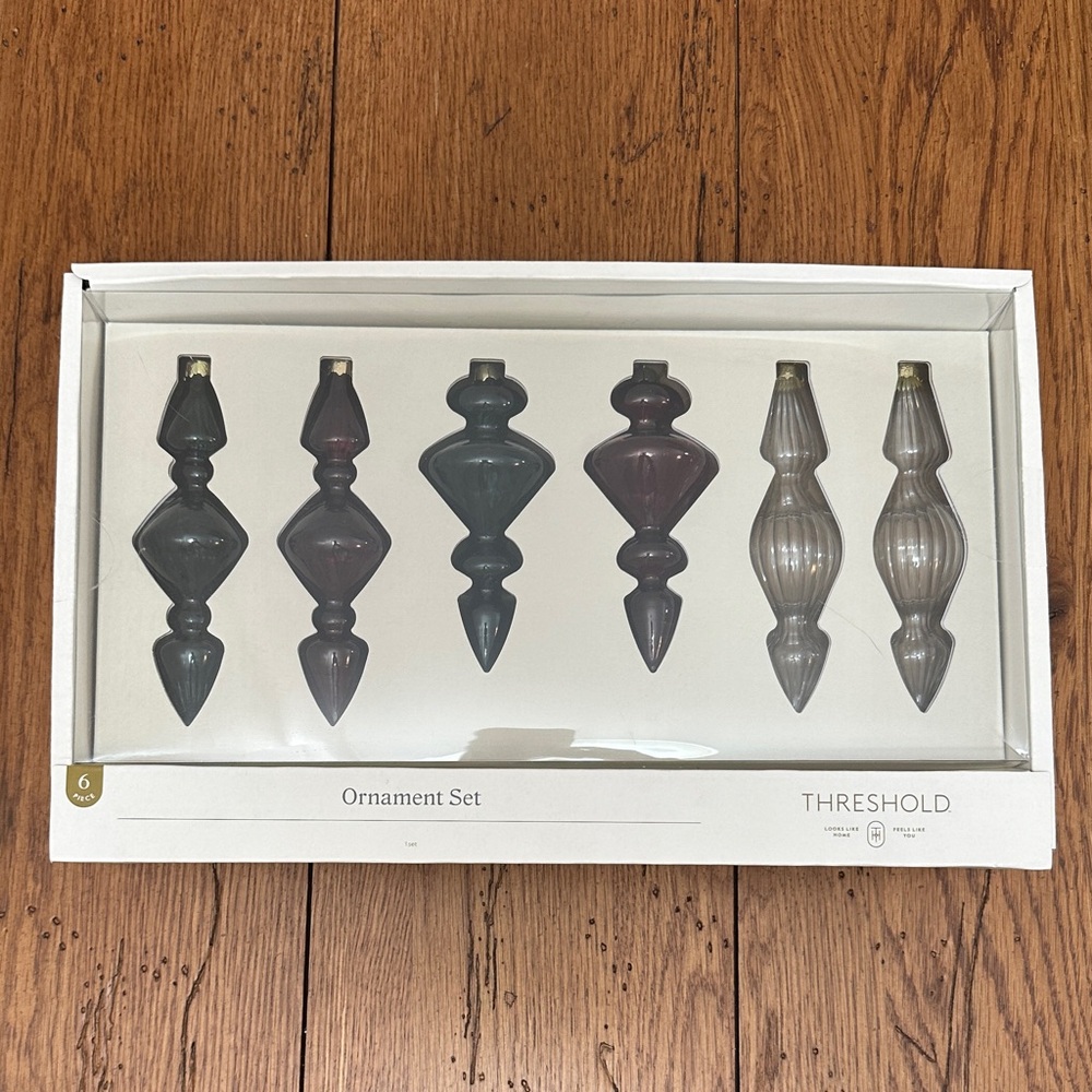 Threshold Holiday Ornament Set - Red, Green, Clear